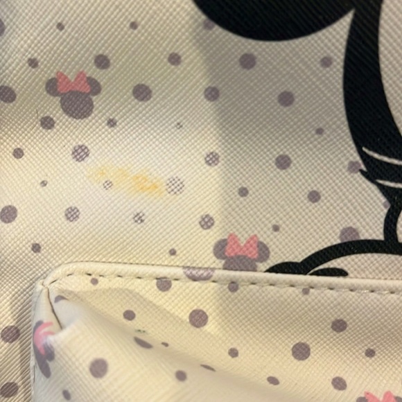 Disney Minnie Mouse Mini Backpack with Front Pocket with Zipper Closure. - Picture 5 of 10